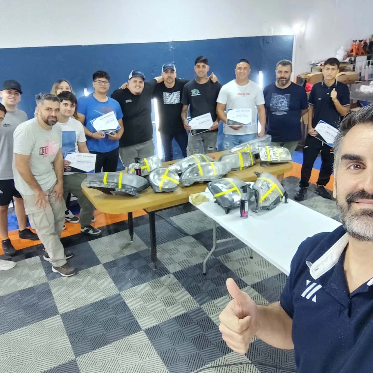 Práctica real durante un curso de Cursos Detailer